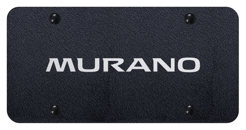 Murano License Plate - Laser Etched Rugged Black