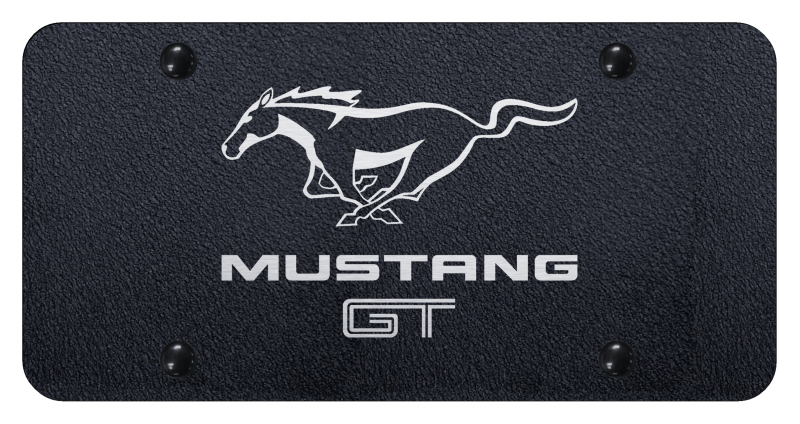 Mustang GT License Plate - Laser Etched Rugged Black