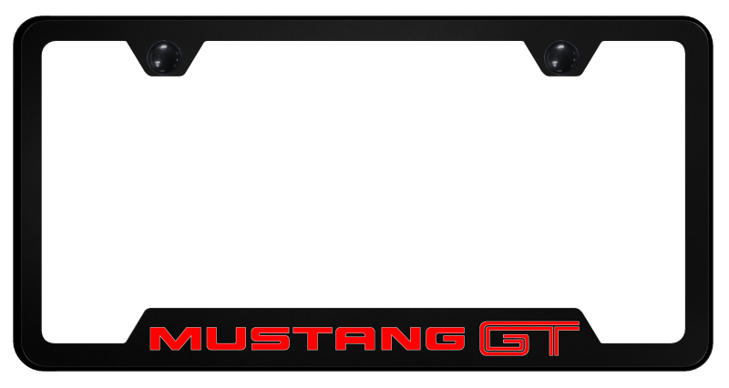 Mustang GT PC Notched Frame - UV Print on Black