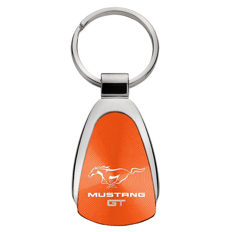 Mustang GT Teardrop Key Fob - Orange