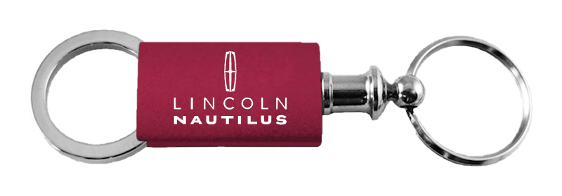 Nautilus Anodized Aluminum Valet Key Fob - Burgundy