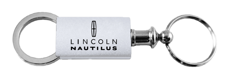 Nautilus Anodized Aluminum Valet Key Fob - Silver