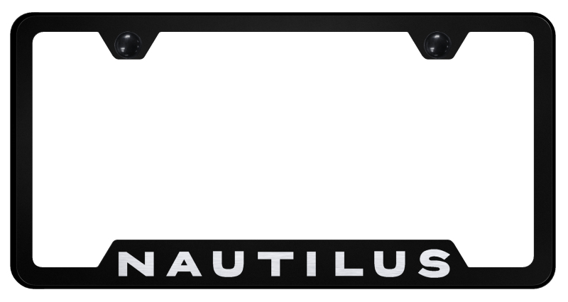 Nautilus Cut-Out Frame - Laser Etched Black