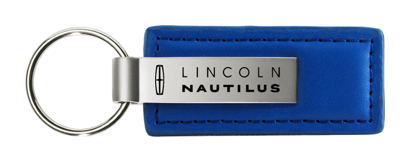 Nautilus Leather Key Fob - Blue