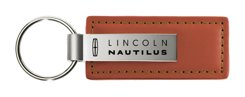 Nautilus Leather Key Fob - Brown