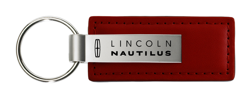 Nautilus Leather Key Fob - Burgundy