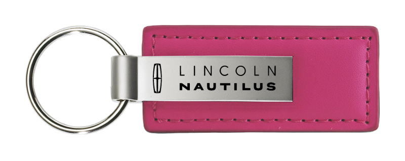 Nautilus Leather Key Fob - Pink