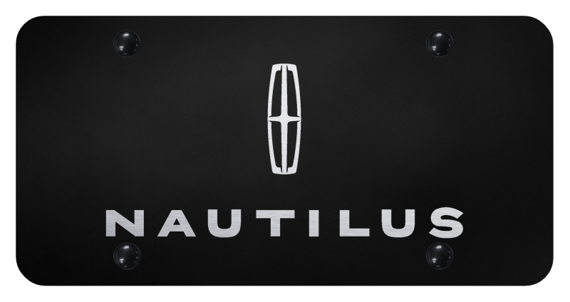 Nautilus License Plate - Laser Etched Black