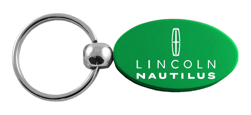 Nautilus Oval Key Fob - Green