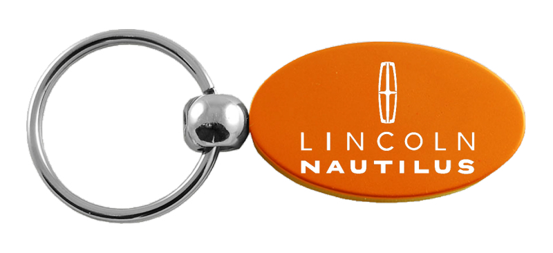 Nautilus Oval Key Fob - Orange
