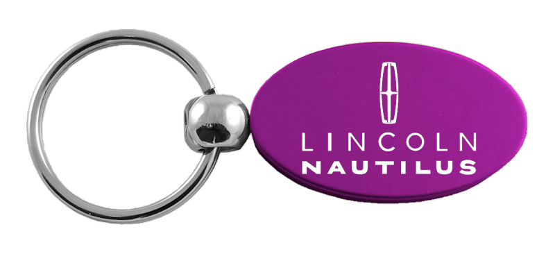 Nautilus Oval Key Fob - Purple
