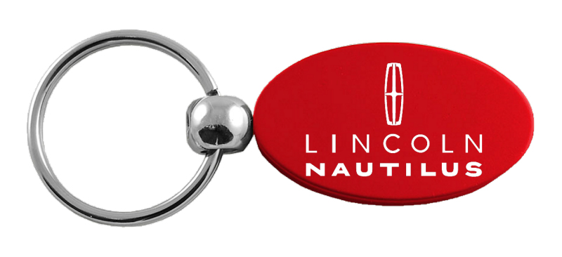 Nautilus Oval Key Fob - Red