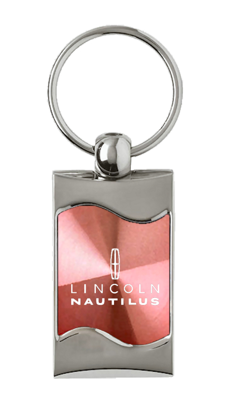 Nautilus Rectangular Wave Key Fob - Pink