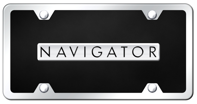Navigator Name Acrylic Kit - Chrome on Black
