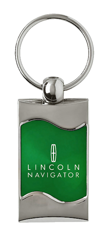 Navigator Rectangular Wave Key Fob - Green