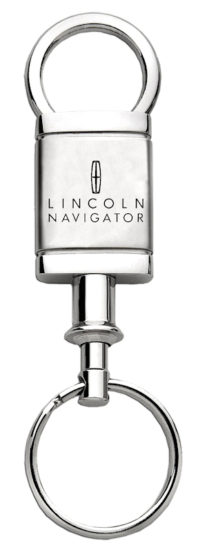Navigator Satin-Chrome Valet Key Fob - Silver