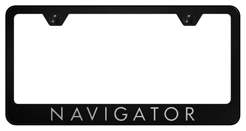 Navigator Stainless Steel Frame - Laser Etched Black
