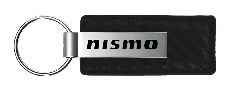 Nismo Carbon Fiber Leather Key Fob - Black