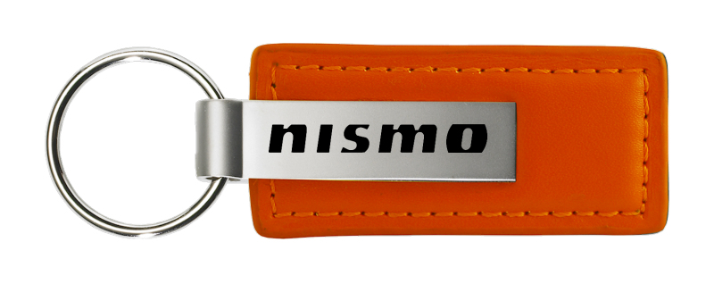 Nismo Leather Key Fob - Orange