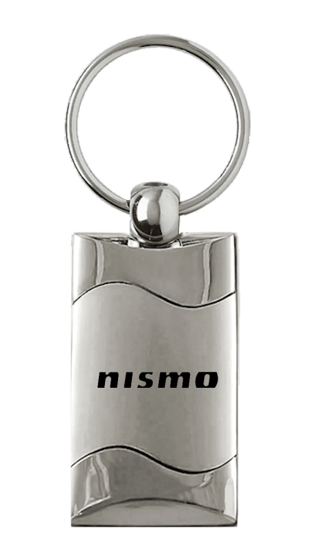 Nismo Rectangular Wave Key Fob - Silver