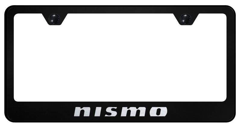 Nismo Stainless Steel Frame - Laser Etched Black