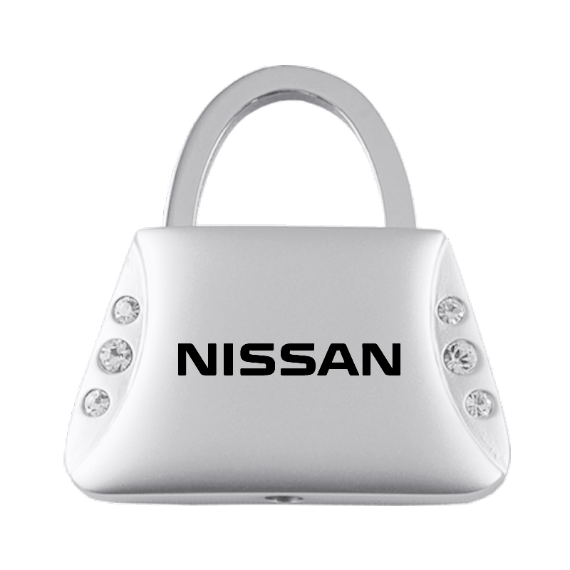 Nissan Jeweled Purse Key Fob - Silver