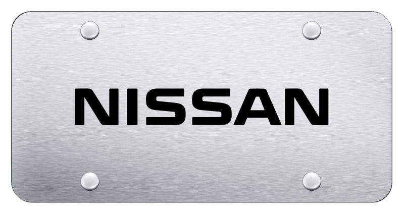 Nissan Name License Plate - Laser Etched Brushed