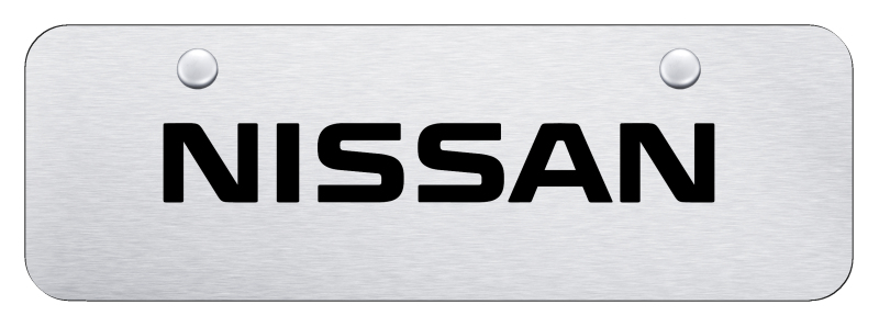 Nissan Name Mini Plate - Laser Etched Brushed