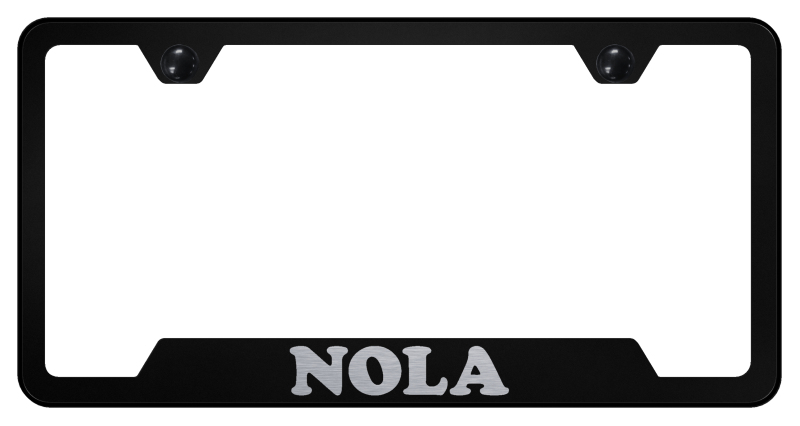 NOLA Cut-Out Frame - Laser Etched Black