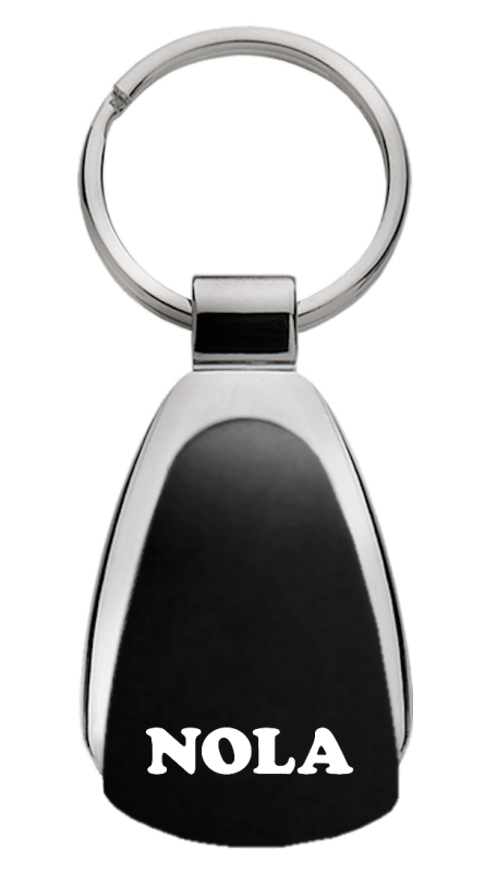 NOLA Teardrop Key Fob - Black