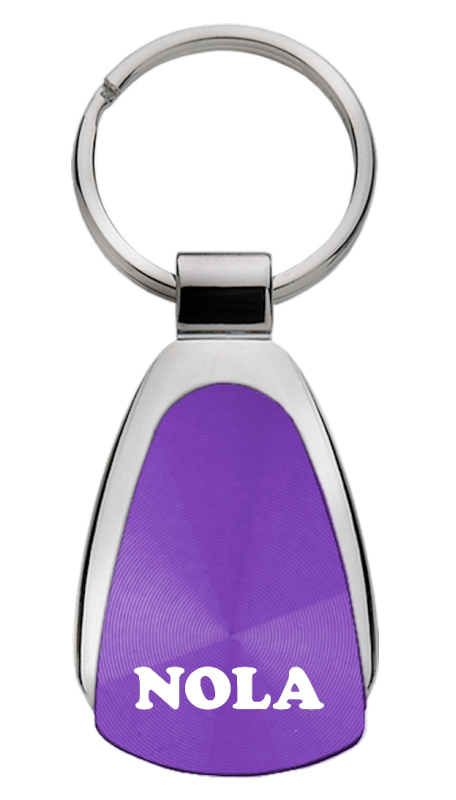 NOLA Teardrop Key Fob - Purple