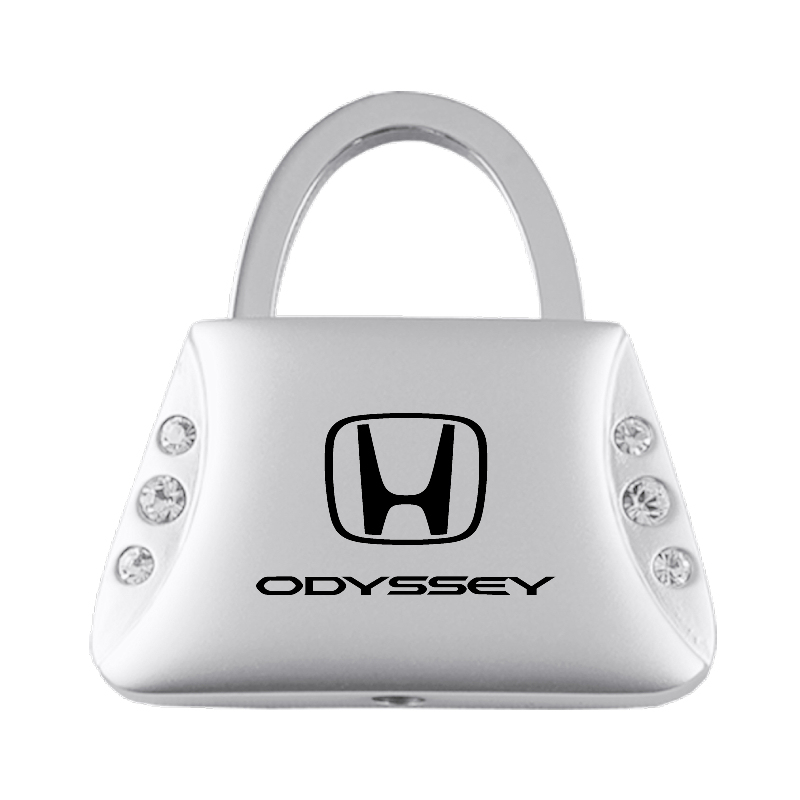Odyssey Jeweled Purse Key Fob - Silver