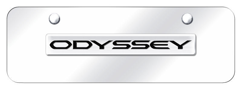 Odyssey Name Mini Plate - Chrome on Mirrored