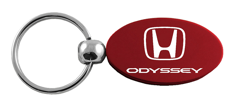 Odyssey Oval Key Fob - Burgundy