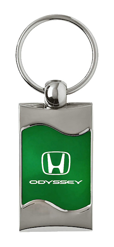 Odyssey Rectangular Wave Key Fob - Green