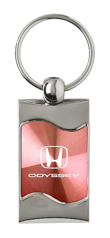 Odyssey Rectangular Wave Key Fob - Pink