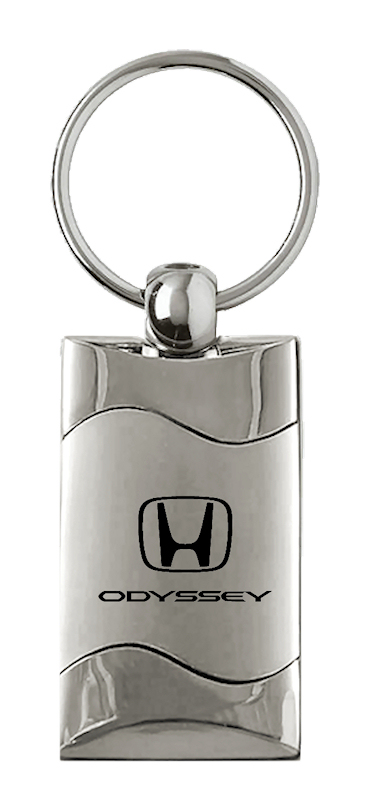 Odyssey Rectangular Wave Key Fob - Silver