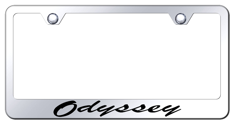 Odyssey Script Stainless Steel Frame - Laser Etched Mirrored