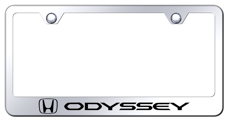 Honda Odyssey Laser Etched Stainless Steel License Plate Frame - Finish:Mirror
