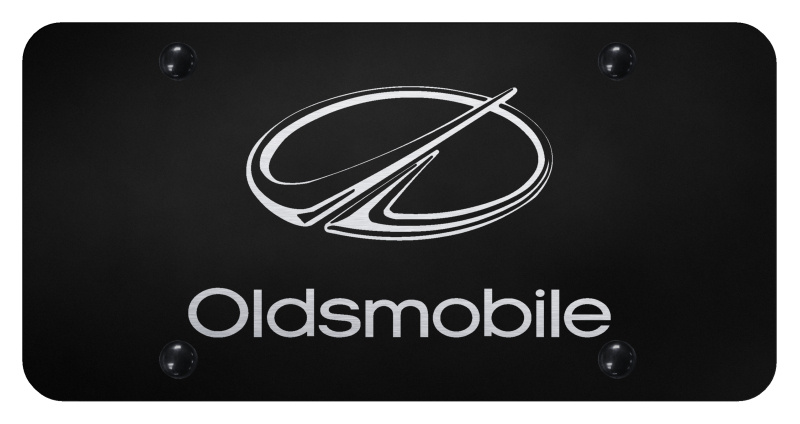 Oldsmobile License Plate - Laser Etched Black