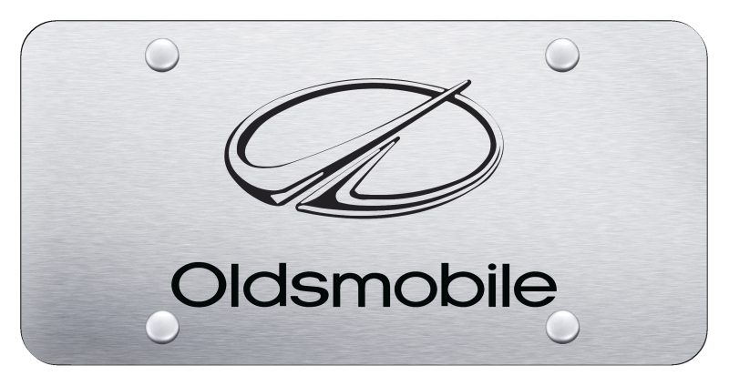 Oldsmobile License Plate - Laser Etched Brushed