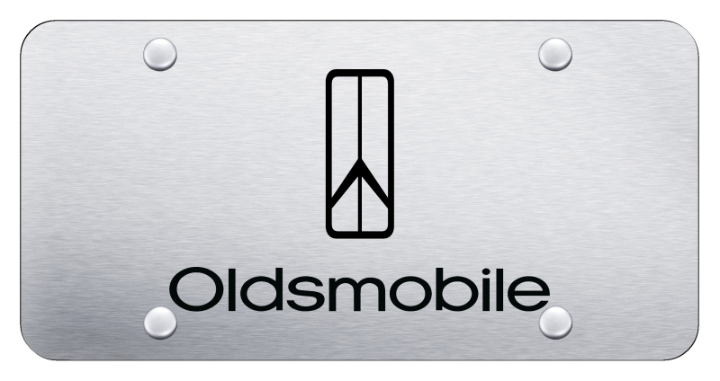Oldsmobile Rocket License Plate - Laser Etched Brushed
