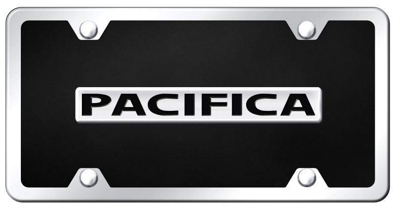 Pacifica Name Acrylic Kit - Chrome on Black
