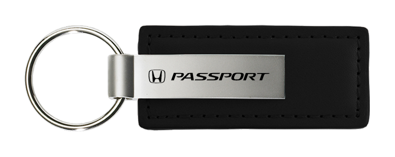 Passport Leather Key Fob - Black