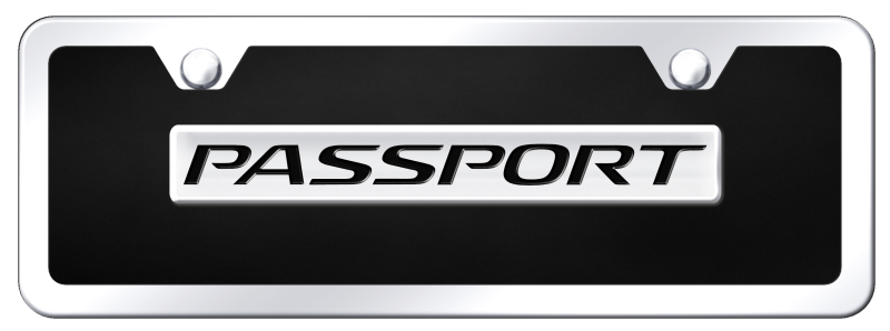 Passport Name Acrylic Mini Kit - Chrome on Black