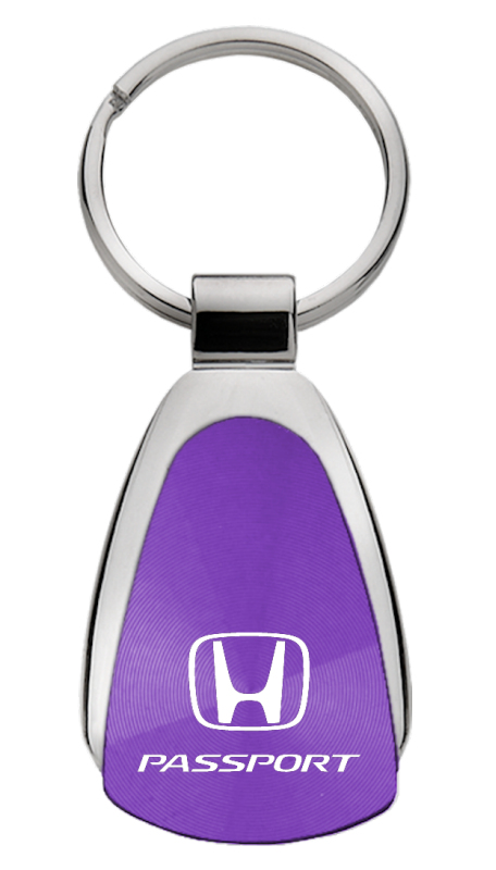 Passport Teardrop Key Fob - Purple