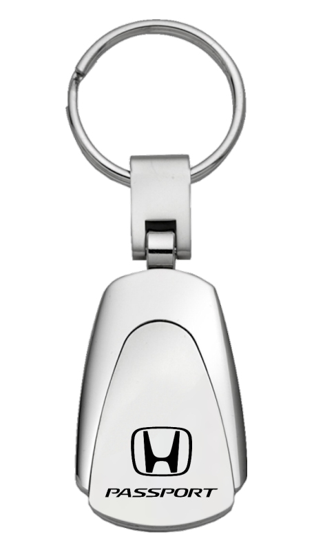Passport Teardrop Key Fob - Silver