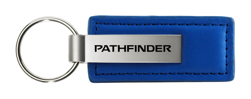 Pathfinder Leather Key Fob - Blue