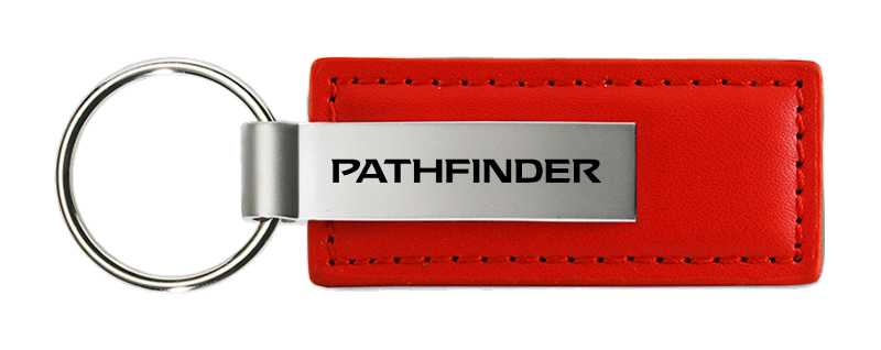 Pathfinder Leather Key Fob - Red