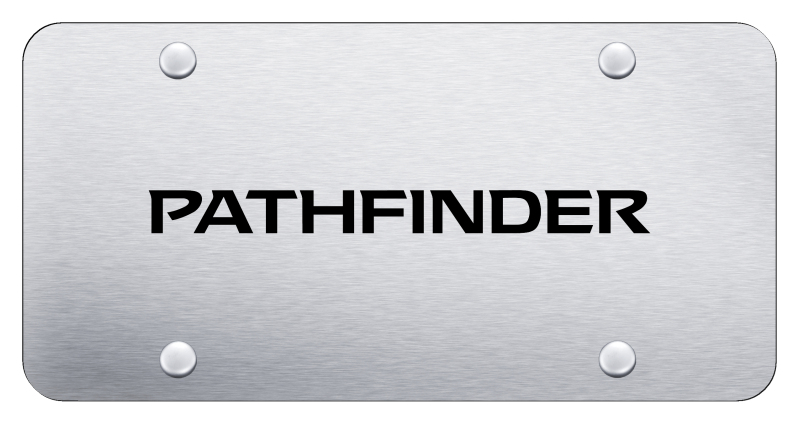 Pathfinder License Plate - Laser Etched Brushed